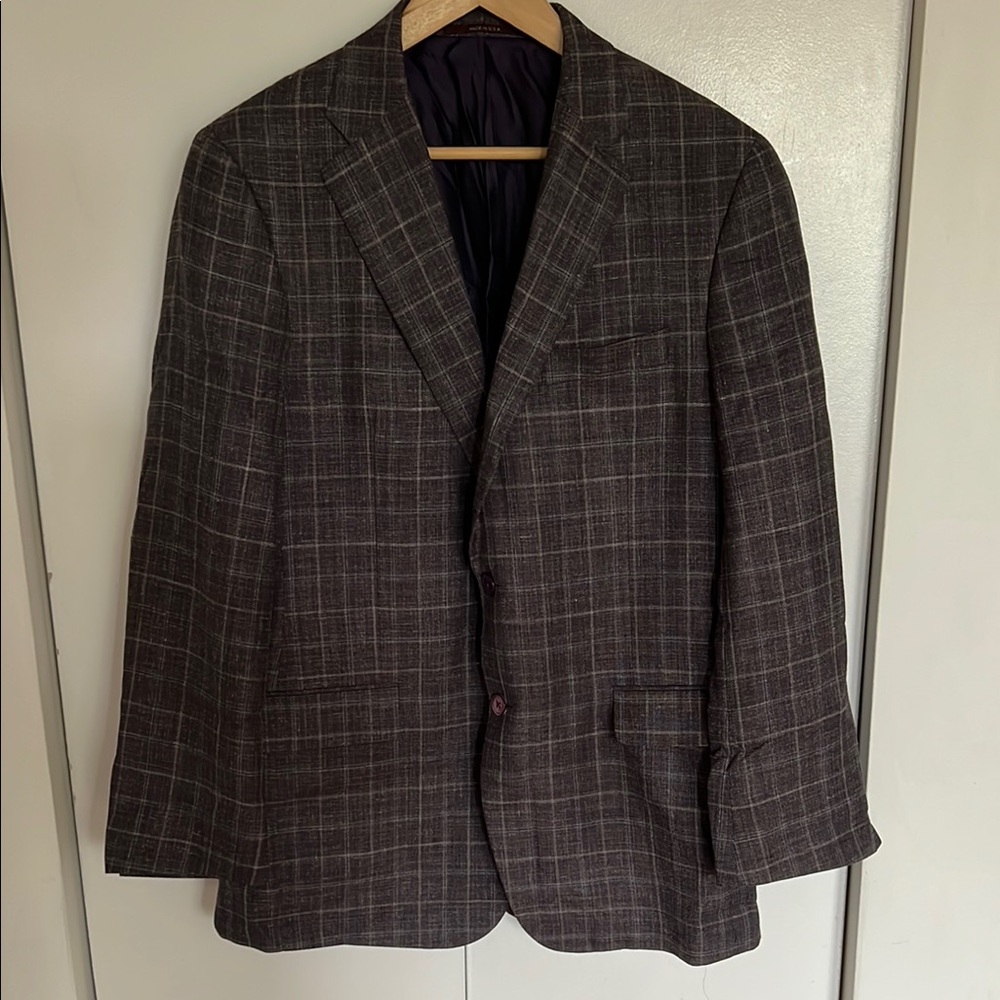 Hickey Freeman Beacon Wool/Silk/Linen Sport Coat Blazer